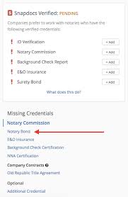 Just select your state from the list for terms that is why you must have e&o and surety bond insurance to make sure no potential errors or simple mistakes destroy everything you've built for your. How Can I Tell Whether A Notary Bond Is Part Of My Snapdocs Verified Requirements Snapdocs