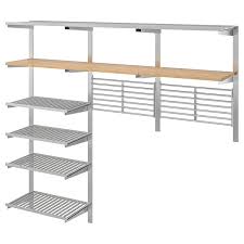 Shop items you love at overstock, with free shipping on everything* and easy returns. Kungsfors Suspension Rail W Shelves Wll Grids Stainless Steel Bamboo Ikea