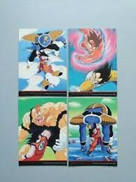 Developed by akatsuki and published by bandai namco entertainment, it was released in japan for android on january 30, 2015 and for ios on february 19, 2015. 4 Dragon Ball Z Cards Artbox 1 67 69 71 Jpp Amada 1998 Ebay