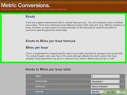 3 Ways To Convert Knots To Miles Per Hour Wikihow