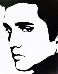 Black And White Pop Art Line Drawing Elvis Art Google Search Pop Art Painting Black Art Painting Pop Art Drawing