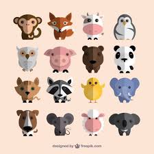 Free Vector Cute Animals Collection 8665 Cute Animal Illustration Illustration Design Animal Design