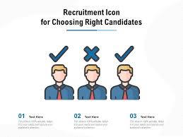 How to choose right sliverlight architecture/pattern and template. Recruitment Icon For Choosing Right Candidates Presentation Graphics Presentation Powerpoint Example Slide Templates