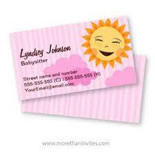 It's a fun & easy summer craft that's great to do want to make money from babysitting jobs for 11 year olds? Babysitting Quotes For Business Cards Quotesgram