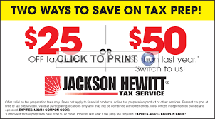 Beat The Rush Get Your Taxes Done Now New Customers Save 25 Off Tax Prep From Jackson Hewitt Returning Customers Save Online Taxes Tax Prep Tax Services