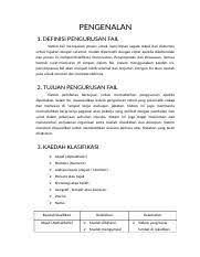 Kepentingan kokurikulum dalam sistem pendidikan 2. Tugasan 3siap Docx Pengenalan 1 Definisi Pengurusan Fail Sistem Fail Merupakan Proses Untuk Menyimpan Segala Rekod Dan Dokumen Untuk Rujukan Dengan Course Hero