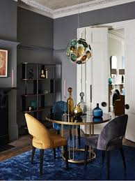 Colourful Eclectic Interiors Inspiration John Lewis Partners Art Deco Living Room Round Dining Table Decor Art Deco Dining Room