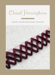 Filter by style, size and many features. How To Do The Closed Herringbone Stitch Sarah S Hand Embroidery Tutorials