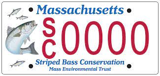 There was a car parked in front of my house the other day sporting a vanity plate that. Massachusetts Striped Bass Conservation License Plate Mass Gov
