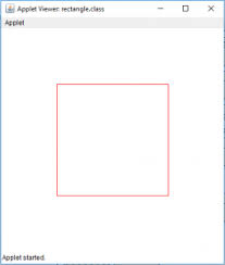 Draw A Ellipse And A Rectangle In Java Applet Geeksforgeeks
