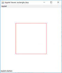 draw a ellipse and a rectangle in java applet geeksforgeeks