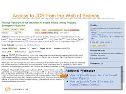 Web of science search search history compound markeu lisi(u). Journal Citation Reports The Impact Factor Ppt Video Online Download