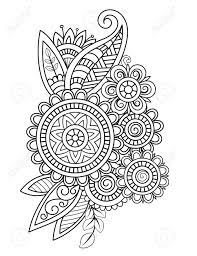 Discover all our printable coloring pages for adults, to print or download for free ! Adult Coloring Page With Oriental Floral Pattern Black And White Royalty Free Cliparts Vectors And Stock Illustration Image 125773673