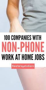 Work From Home Jobs 100 Non Phone Mega List Home Jobs Work From Home Jobs Earn Money From Home