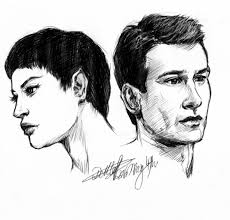 T'Pol and Trip ❤️Art by Angeldettlaff/Instagram 🖖