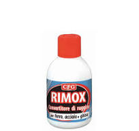 Convertitore di ruggine fosfatizzante disossidante e lucidante per metalli  CFG RIMOX ml.200