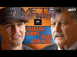 Keith Hernandez and Brandon Nimmo interview each other at Citi Field