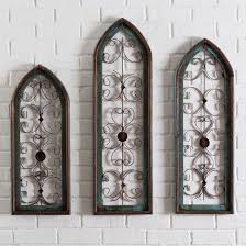 Turquoise Metal Scroll Wall Decor Starfish Wall Decor Arched Wall Decor Hanging Wall Decor
