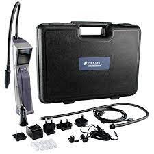 The filtered infrared energy passes through the sampling cell, striking the infrared detector. Inficon D Tek Stratus Refrigerant Leak Detector And Portable Monitor