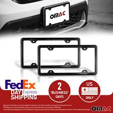The brake light is the one at the top. 2 Pcs Real Carbon License Plate Frame Rear Front Tag Holder For Toyo Omac Shop Usa Auto Accessories