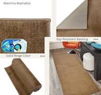 Amazon.com: Alfombra lavable de tamaño personalizado, color beige, (5 pies  de largo x 26 pulgadas de ancho), corte personalizado, antideslizante, ...