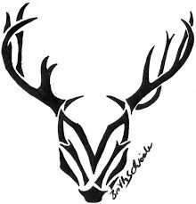 Black tribal deer antler head tattoo on shoulder. Tribal Deer Head Tattoo Designs Tribal Deer Head Tattoos Deer Head Tattoo Head Tattoos Deer Tattoo
