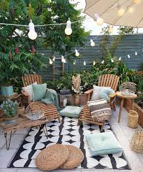 437 Mentions J Aime 4 Commentaires Magazine Decor Sens Decoretsens Mag Sur Instagram Une Te Backyard Decor Small Outdoor Patios Backyard Patio Designs