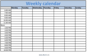 One Week Blank Calendar With Times Free Printable Yahoo Image Search Results Weekly Calendar Template Blank Weekly Calendar Weekly Calendar Printable