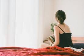Map <int, vector<particle> > particlemap; Hd Wallpaper Woman In Black Top Sitting On Bed Inside Room Back Back View Wallpaper Flare