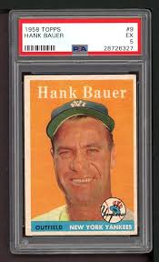 Amazon.com: 1958 Topps # 9 Hank Bauer New York Yankees (Baseball Card) PSA  PSA 5.00 Yankees : Collectibles & Fine Art
