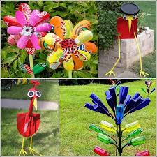 5 Superb Backyard Artwork Concepts From Recycled Supplies Interiordesign Interior Design Women Recycled Garden Art Recycled Garden Crafts Recycled Garden