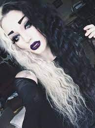 Pin By Mak Mcavoy On Hair 3 Black White Hair Halloween Hair Hair Styles