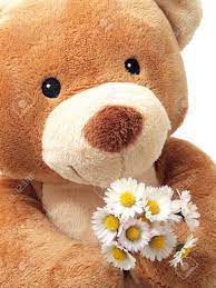 If you collect several different flowers, you get a bouquet. Teddy Bear With Flowers Stock Photo Picture And Royalty Free Image Image 10834726