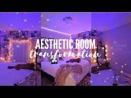 Aesthetic Bedroom Transformation Tiktok Pinterest Inspired Youtube In 2021 Aesthetic Bedroom Room Transformation Inspiration