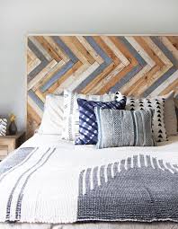 This frame is unique and seamlessly adds a great pop of color to your bedroom if you choose to paint the headboard and bottom a bright color like this builder did. 15 Diy Wood Headboards