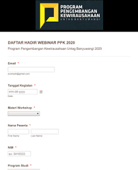 Contoh format daftar hadir guru. Daftar Hadir Webinar Ppk 2020 Clone 1 Template Formulir Jotform