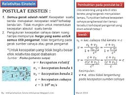 Postulat Einstein Relativitas Einstein Pembuktian Pada Postulat Ke 2 Ppt Download