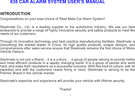 Call aone mobile mechanics to schedule your mobile mechanic auto repair mobile tire repair jump start diagnosis. 838 Car Alarm System User Manual 360923 Doc Steelmate