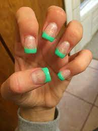 Pin By Amanda Rouleau On Nails Teal Nails Nails Acrylic Nails