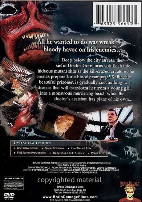 Kill Them and Eat Them (DVD, 2007) New, Lloyd Cameron, Francoise Snobel