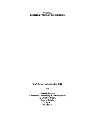 In this article are 6 sample air force recommendation letters that are carefully written and created with the aim of producing the best recommendation letter in mind. Nigeria Position Paper On The Military