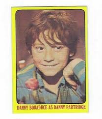 1971 TOPPS THE PARTRIDGE FAMILY (YELLOW) DANNY BONADUCE AS DANNY PARTRIDGE  #34