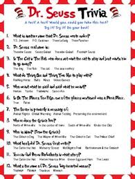 Did you know that 30 teams currently play in the national league and american league? Dr Seuss Trivia By Cookie S Creations Teachers Pay Teachers