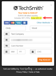 Following there are a few orders for you to you'll be asked for your credit card, bank account details and address, and to verify your identity. Online Store Faq Techsmith Support