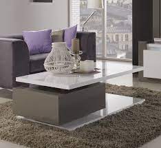 40cm hexagon glass coffee table side table crushed mirrored glass table. High Gloss Coffee Tables Black White Furnitureinfashion Uk Coffee Table Living Room Accessories Modern Glass Coffee Table