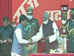 Portfolio minister took office left office party chief minister home general administration cabinet secretariat vigilance. 17 Ministers Inducted In Bihar Cabinet Today