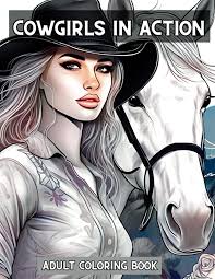 Cowgirl Coloring Book for Adults: Cowgirls in Action - Beautiful CowGirl  Scenes, Relaxing Stress Relief (Plus Free Bonus Downloads) (Yee-Haw!  Cowgirl Cuties): Visions, Vibrant: 9798393549336: Amazon.com: Books