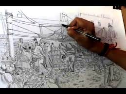 Before you put pencil to paper, make sure you have these supplies on hand How To Draw Indian Market With Ballpoint Pen Pen Drawing By Mahesh Pendam Art