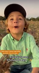 Criança Falando Sobre O Agro
