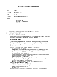 Check spelling or type a new query. Notulen Sosialisasi Triase Dan Rjp